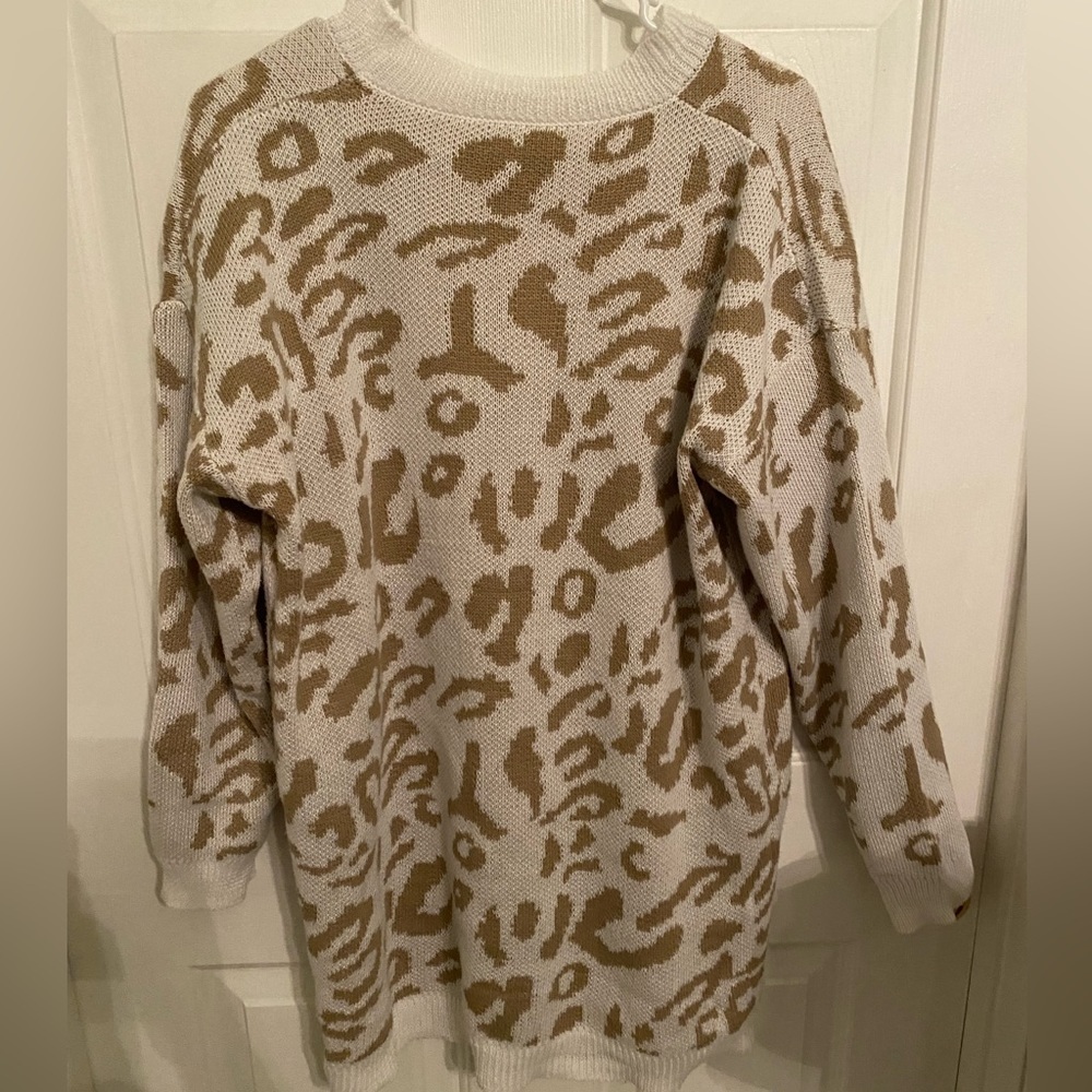 Vestidos Cheetah Print Sweater. Size L